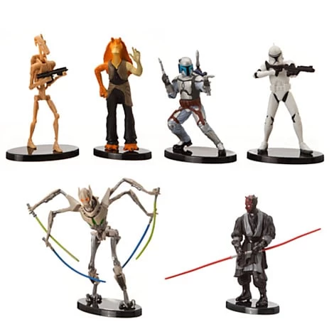 Disney Figurine Set - Star Wars Collectible Figures - Prequel Collection 2 Disney Figurine Set - Star Wars Collectible Figures - Prequel Collection - Image 2
