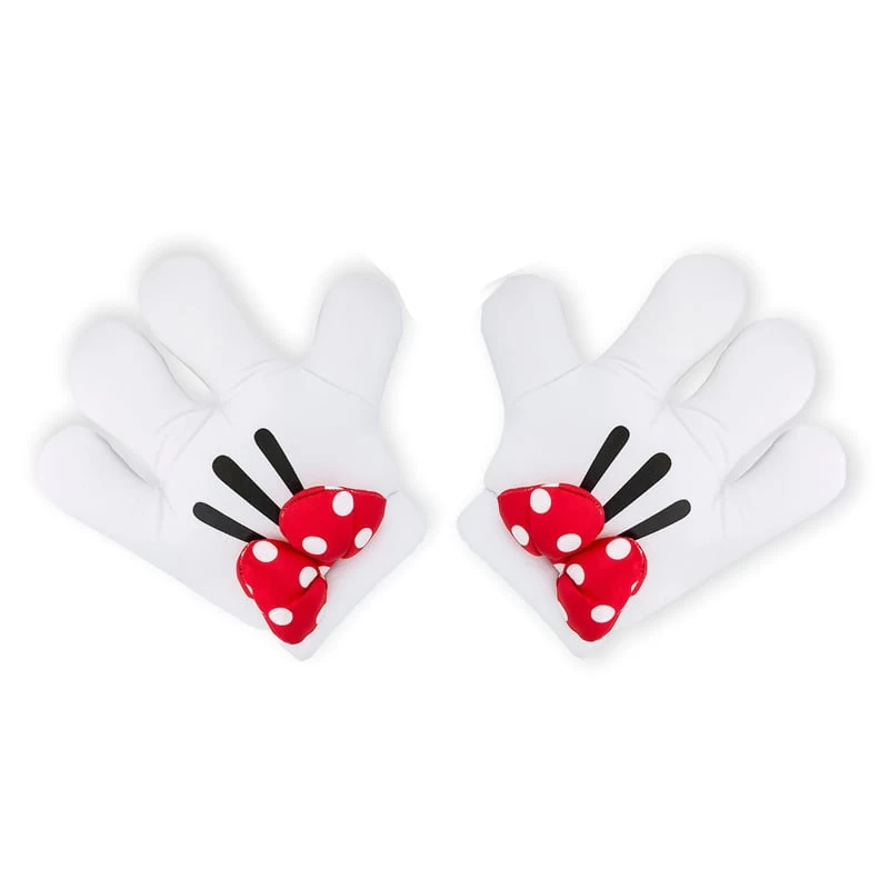 Disney Plush Hands - Minnie Mitts Gloves With Bows 1 Disney Plush Hands - Minnie Mitts Gloves With Bows