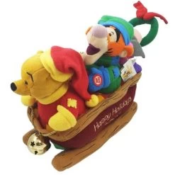Disney Musical Plush Sleigh - Winnie The Pooh, Tigger, Eeyore