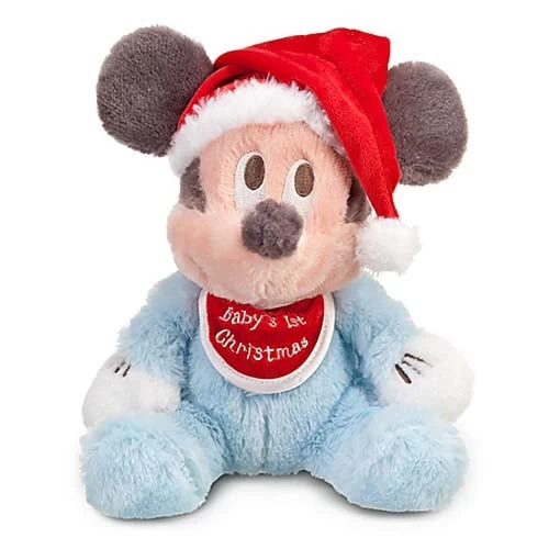 Disney Plush - Baby Plush - Mickey Mouse - ''Baby's First Christmas'' 1 Disney Plush - Baby Plush - Mickey Mouse - ''Baby's First Christmas''