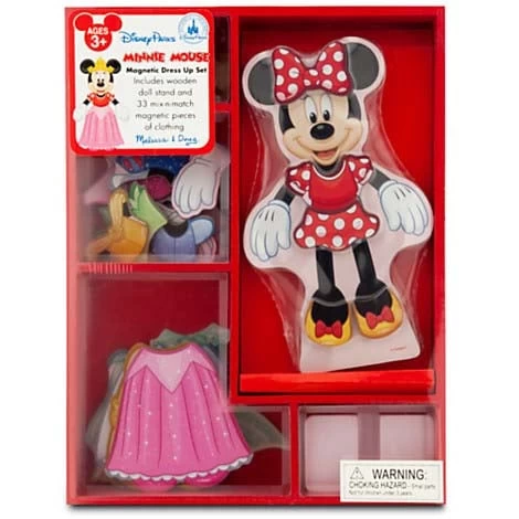 Disney Magnetic Dress-Up Set - Minnie Mouse - Wooden 2 Disney Magnetic Dress-Up Set - Minnie Mouse - Wooden - Image 2