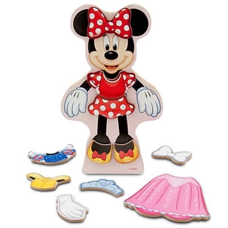 Disney Magnetic Dress-Up Set - Minnie Mouse - Wooden 1 Disney Magnetic Dress-Up Set - Minnie Mouse - Wooden