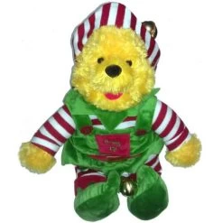Disney Plush - 18" Pooh Bear - Santa's Little Helper