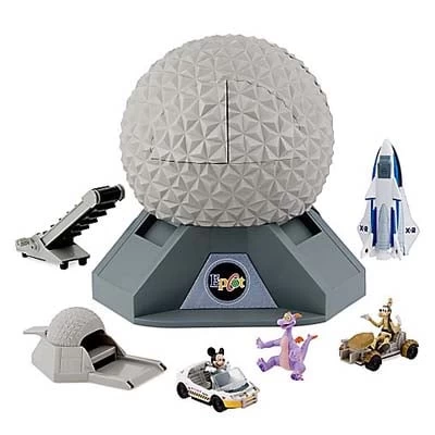 Disney Figurine Set - Monorail - Spaceship Earth Epcot - RETIRED 2 Disney Figurine Set - Monorail - Spaceship Earth Epcot - RETIRED - Image 2