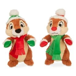 Disney Christmas Plush - Happy Holidays 2015 - Santa Chip & Dale