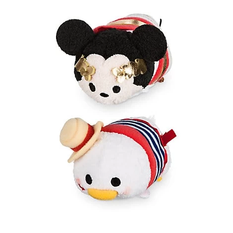 Disney Tsum Tsum Mini 3 1 / 2" Plush Set - Mickey Mouse & Donald Duck - Italy 1 Disney Tsum Tsum Mini 3 1 / 2" Plush Set - Mickey Mouse & Donald Duck - Italy
