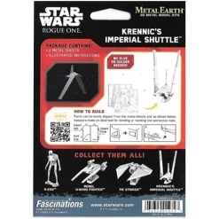 Disney 3D Model Kit - Star Wars Metal Earth - Shuttle -Wonder Toy Shop 60889b