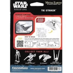 Disney 3D Model Kit - Star Wars Metal Earth - Tie Striker -Wonder Toy Shop 61390a