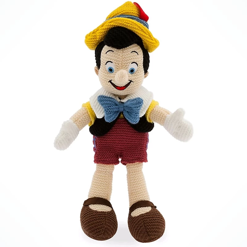Disney Plush - Pinocchio - Crochet Knit Plush - 11'' 1 Disney Plush - Pinocchio - Crochet Knit Plush - 11''