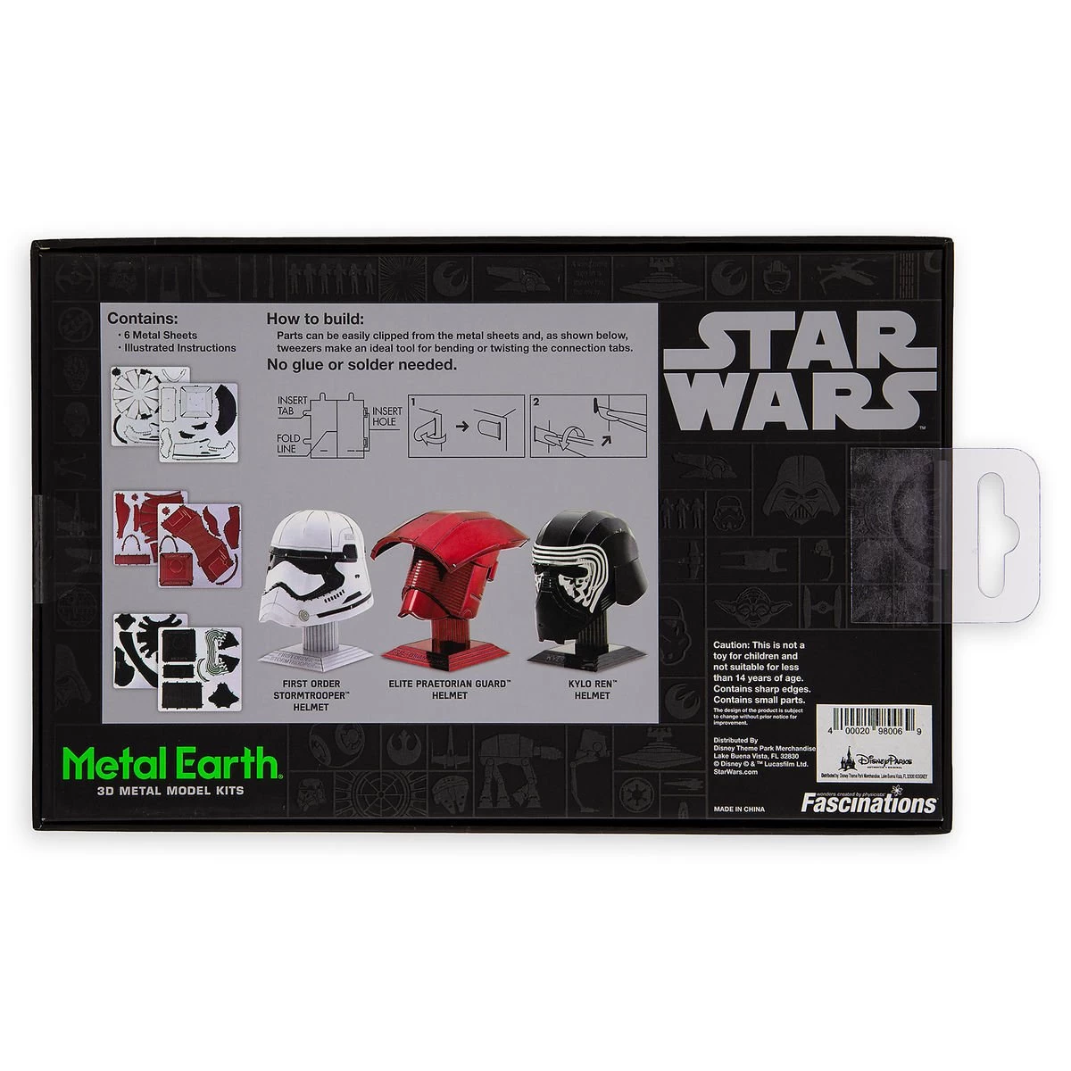 Disney 3D Model Kit - Metal Earth - Star Wars Helmet Pack - Kylo Ren 3 Disney 3D Model Kit - Metal Earth - Star Wars Helmet Pack - Kylo Ren - Image 3
