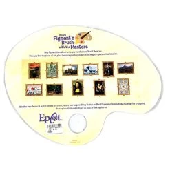 Disney Puzzle W/ Map & Stickers - Figment's Brush With The Masters - Figment Color Co. - Purple -Wonder Toy Shop 79990 2