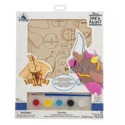 Disney 3D Wood Model & Paint Set - Dumbo - Ink & Paint 7 Disney 3D Wood Model & Paint Set - Dumbo - Ink & Paint -Wonder Toy Shop 80509 4