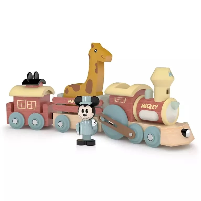 Disney Wooden Train Set - Mickey Mouse 1 Disney Wooden Train Set - Mickey Mouse