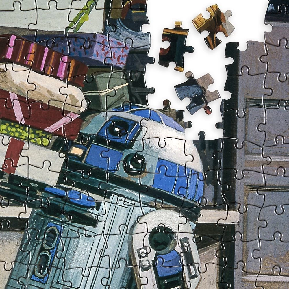 Disney Puzzle Set - Star Wars Holidays - Four-Pack R2-D2 C-3PO Ewoks Jawas 3 Disney Puzzle Set - Star Wars Holidays - Four-Pack R2-D2 C-3PO Ewoks Jawas - Image 3